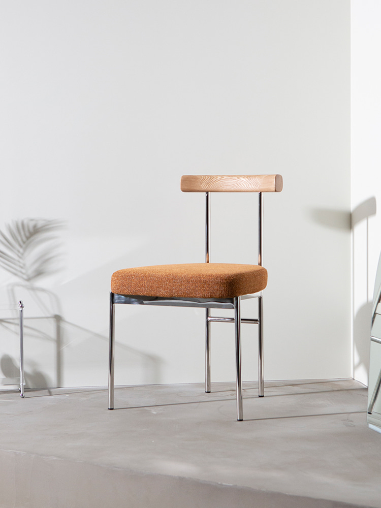 도버 식탁 의자 원목 카페 디자인 인테리어 실버스틸체어